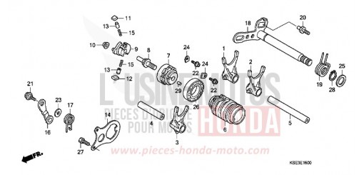 GEARSHIFT DRUM CRF150RB7 de 2007